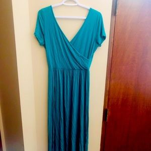 Teal maxi dress